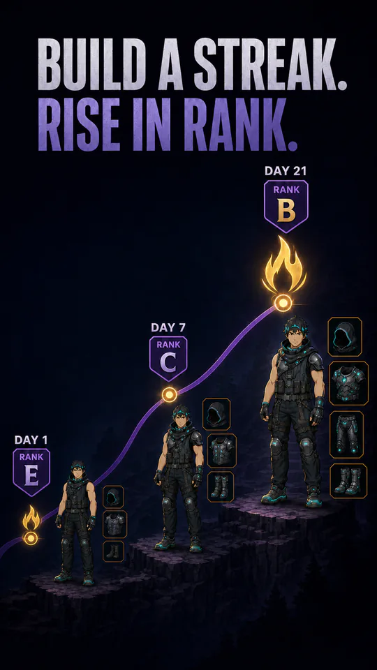 Build a Streak, Rise in Rank en Levelium